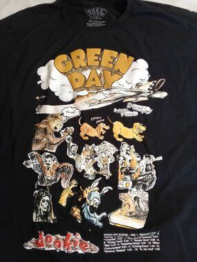 Green Day Dookie T-Shirt 3XL has marks, see photos Music Band